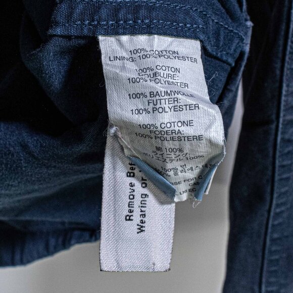 J Crew NX-631 Military Field Jacket Hooded Distressed Large Y2K Army Streetwear - Picture 8 of 14